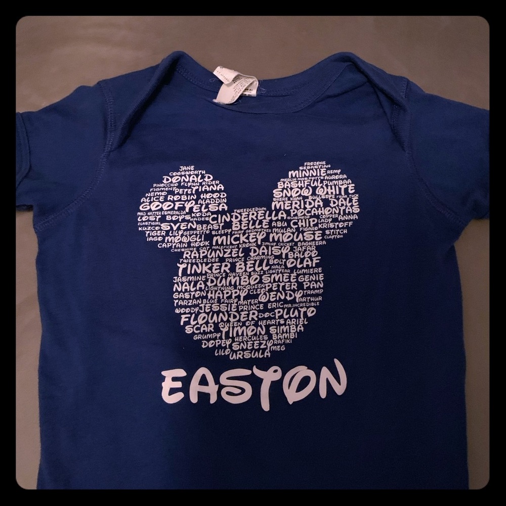Custom Disney onesie- 18 months. “Easton”